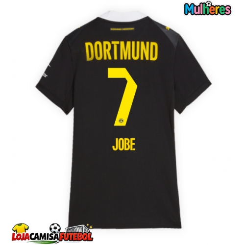 Camisa de Futebol Borussia Dortmund Jobe Bellingham #7 Equipamento Secundário Mulheres 2026-27 Manga Curta